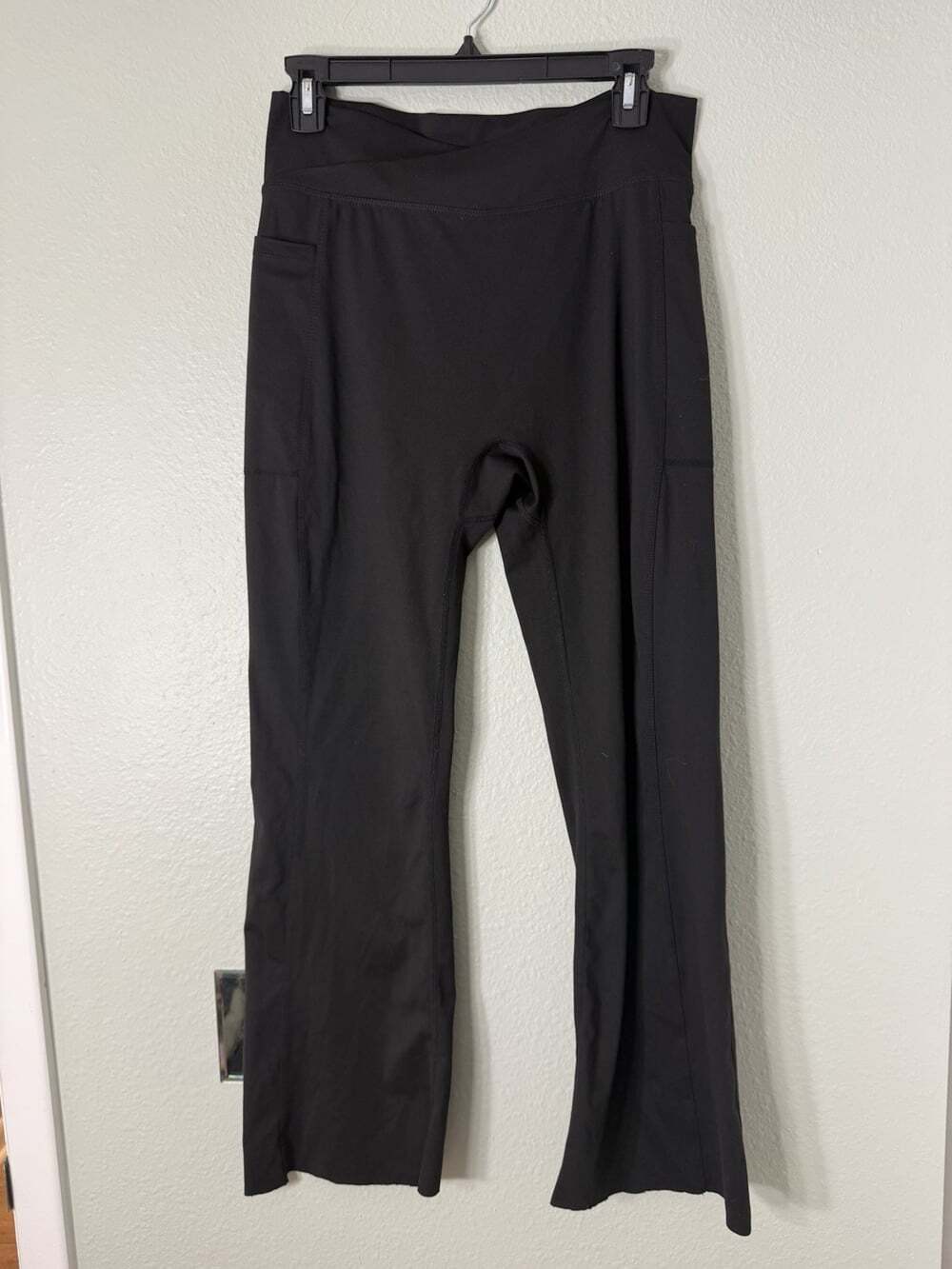 Playboy Women’s Wide Leg Leggings With Pockets - Black Size XL